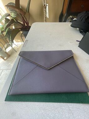 Rebecca Minkoff Gray-Purple Envelope Clutch